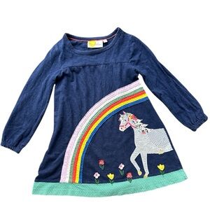 Mini Boden with Unicorn and Rainbow Design